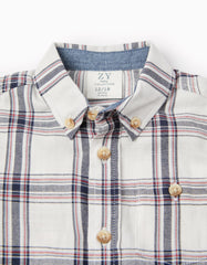 Zippy Baby Boys Cotton Plaid Shirt
