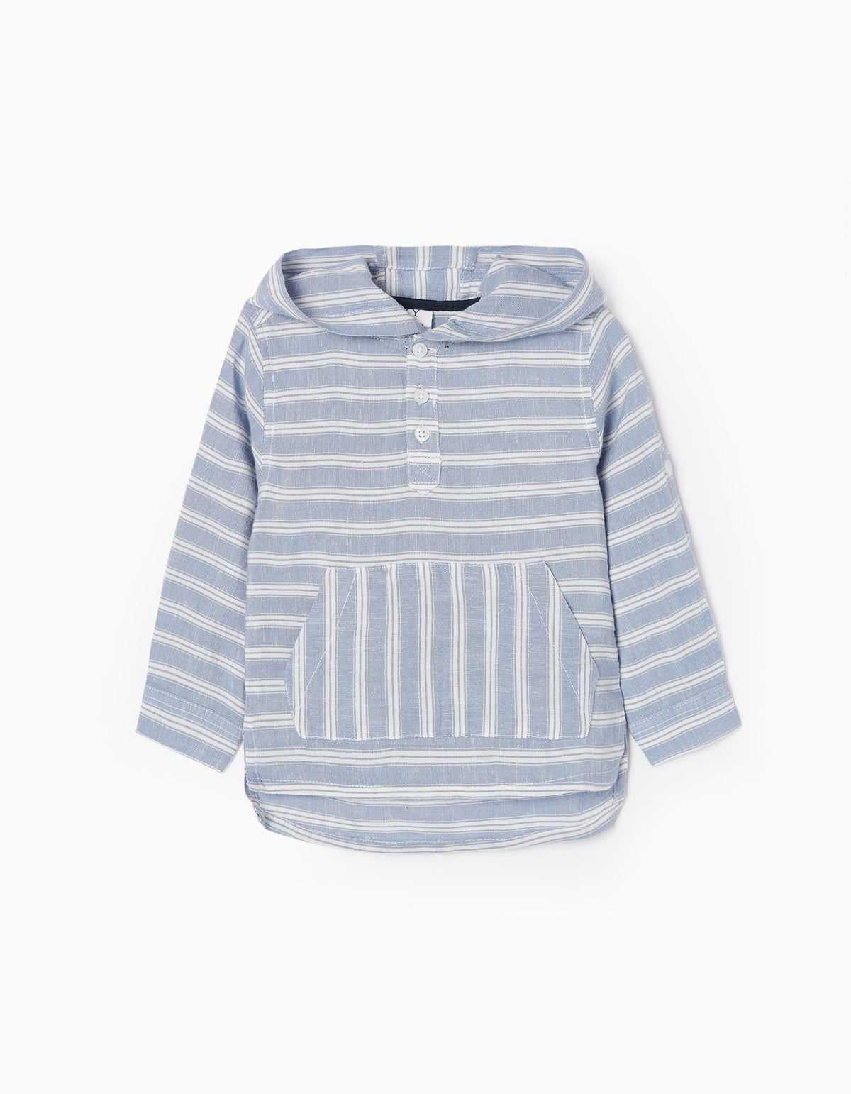 Zippy Striped Shirt With Hood For Baby Boys