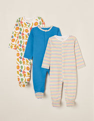 Zippy Baby Boy 'Tropical' 3 Pack Sleepsuits