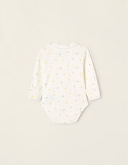 Zippy Newborn Boys 'Frogs&Chicks' Cotton Bodysuit With Integrated Glove