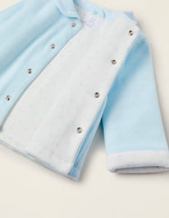 Zippy Newborn Boys Velour Jacket With Cotton Lining