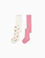 Zippy 2 Pack Cotton Tights For Baby Girls