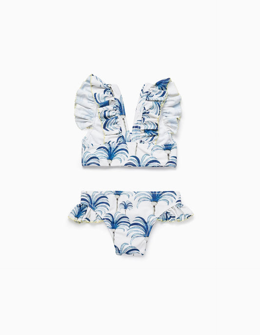 Zippy Ruffled Bikini Uv 80 Protection For Girls