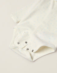 Zippy Newborn Boys 'Star&Crown' Cotton Bodysuit With Integrated Glove