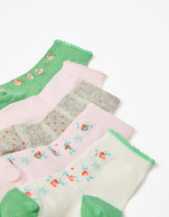 Zippy Baby Girls 'Flowers&Dots' 5-Pack Pairs Of Socks
