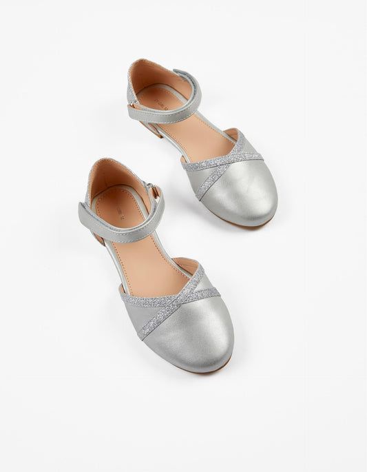 Zippy Girls Ballet Pumps With Glitter