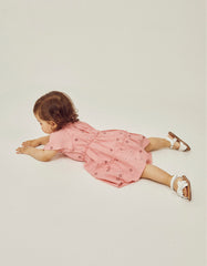 Zippy Cotton Floral Dress + Bloomers For Baby Girls
