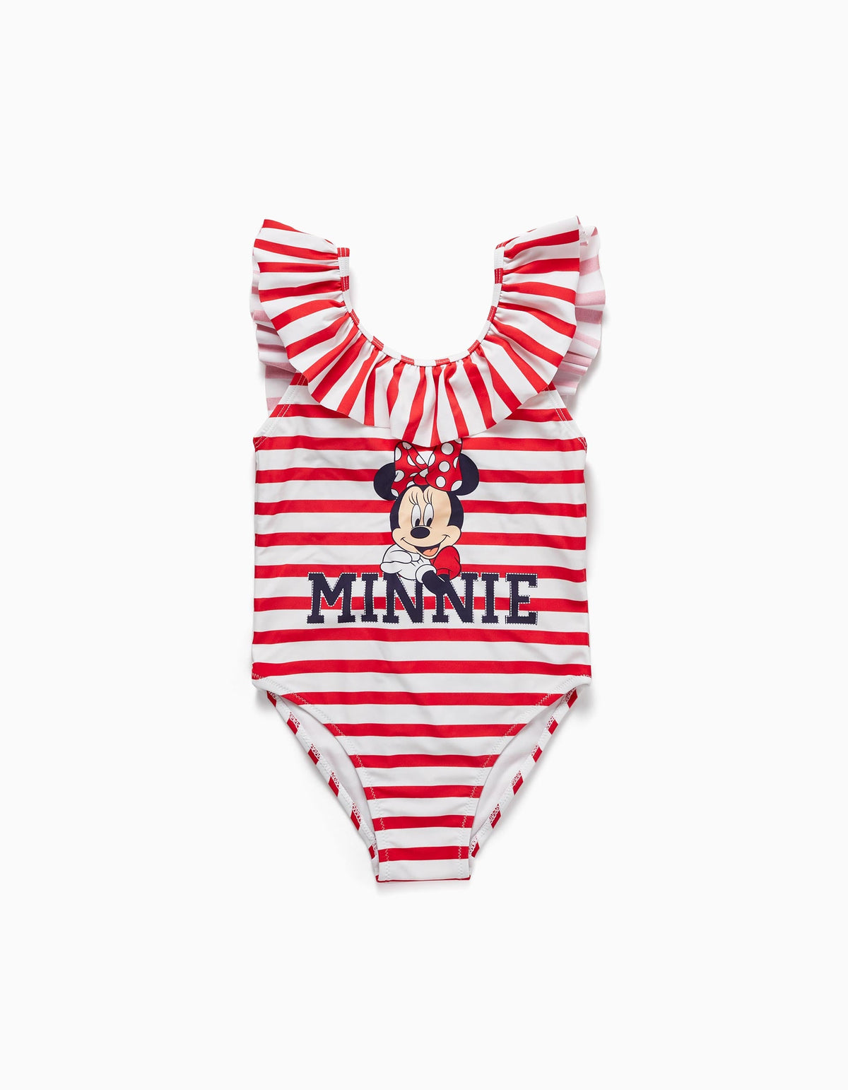 Zippy Striped Swimsuit For Girls Minnie