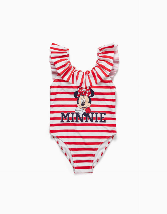 Zippy Striped Swimsuit For Girls Minnie