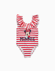 Zippy Striped Swimsuit For Girls Minnie