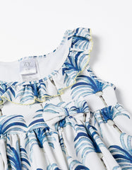 Zippy Dress With Bow Uv 80 Protection For Girls