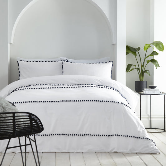 Lyra Superking Duvet Cover Set Blue