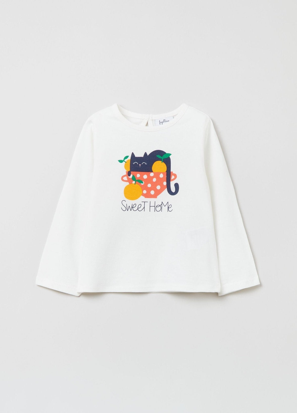 Ovs Cotton T-Shirt With Kitten Print
