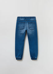Ovs Denim Joggers With Drawstring