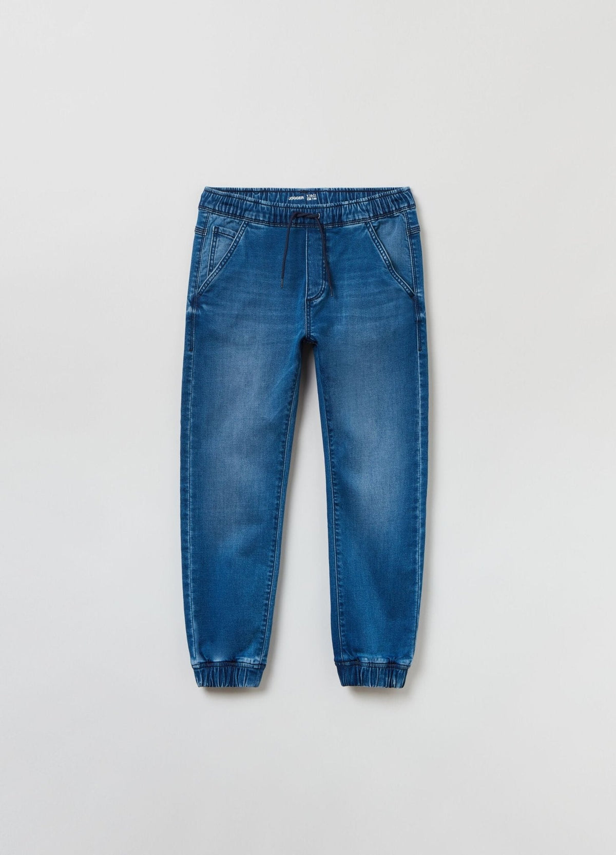 Ovs Denim Joggers With Drawstring