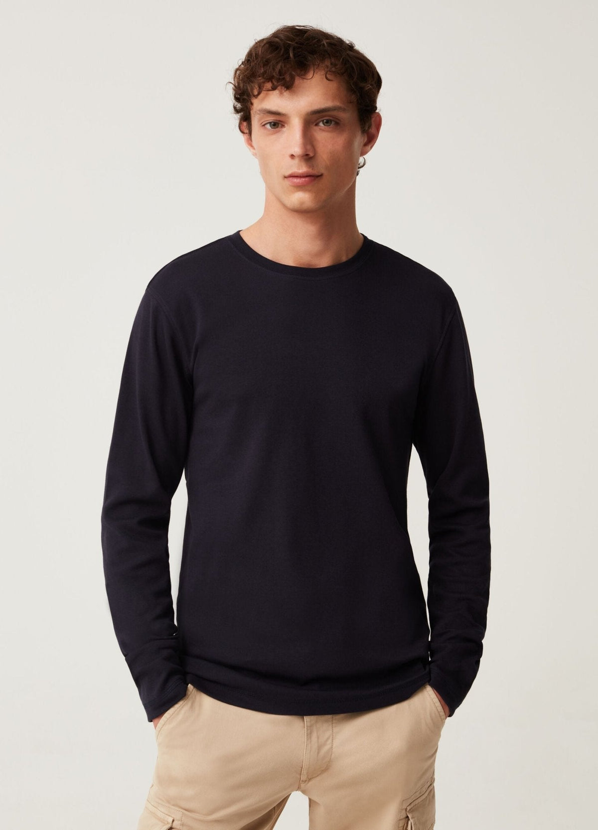 Ovs Long-Sleeved T-Shirt In Cotton