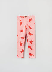 Ovs Stretch Leggings With All-Over Print